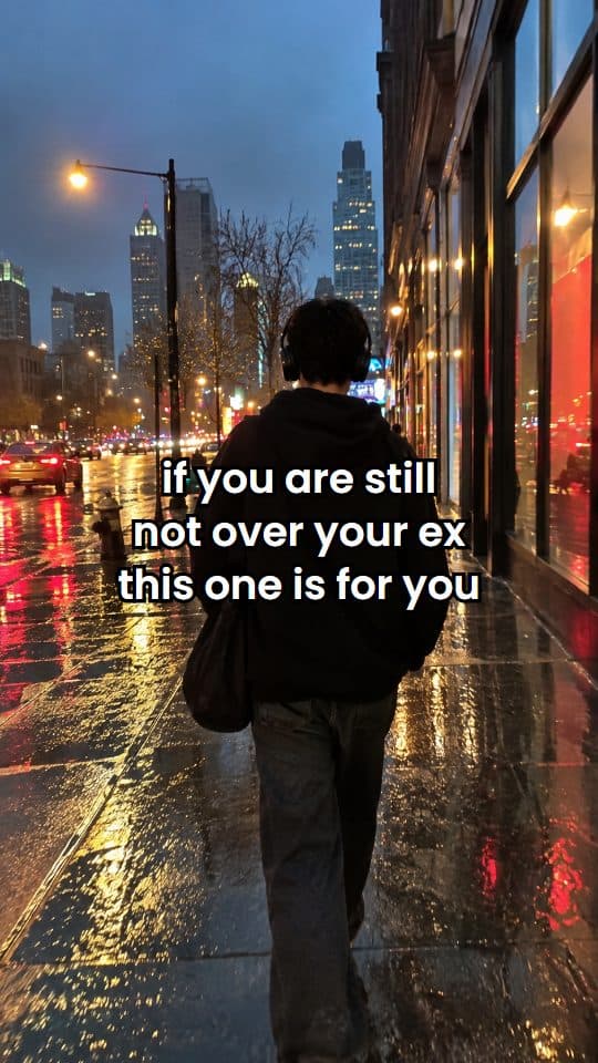 Example video frame with the hook: if you are still not over your ex, this one is for you